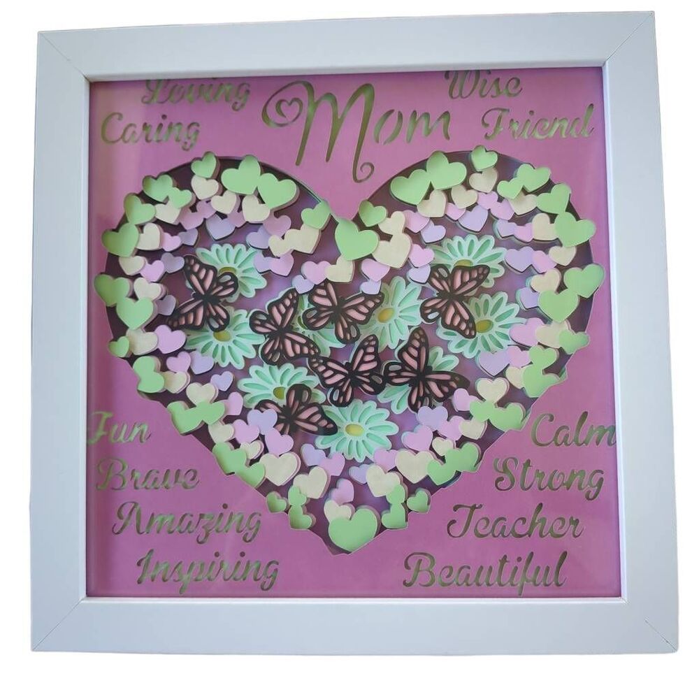 Mother's Day 3D cut layered Picture. Size 8X8